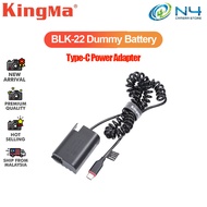 KingMa USB-C to DMW-BLK22 Dummy Battery BLK22 for Power Bank Adapter Power Supply for Panasonic GH6 