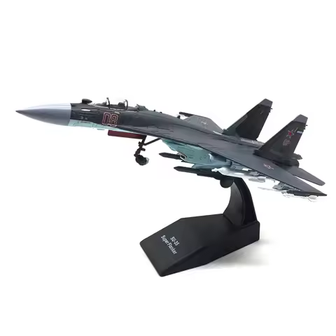 1/100 Scale Diecast Metal Alloy Russia Fulcrum Flanker SU 35 Su-35 SU35 Aircraft Airplane Fighter Mo