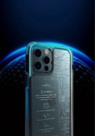 LINKASEAIR 防摔抗菌蝕刻玻璃殼 iPhone12 Pro Max 6.7吋 電路板