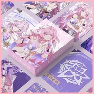 Lomo Card Honkai Impact 3 Elysia 55 Sheets Honkai 3 Elysia Laser Photocard Single Photocard Peripher