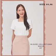 Laboratory Shirt 8663 Size 44 Basic Square Neck Short Sleeves