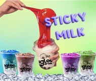 IGLOO SUSU KENTAL MELEKIT SERBUK PRACAMPURAN ( STICKY MILK ICE BLENDED FRUIT TEA INSTANT PREMIX POWD