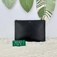 《荃灣實體店》YSL 黑色 荔枝牛皮 手拿包 文件信封包