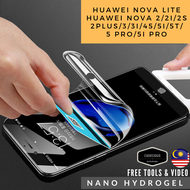 Huawei Nova LiteNova 22i2s2 Plus33i455T5i5 Pro5i Pro Hydrogel Soft Nano Screen Protector Film [Full 