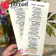 JARRED Reading List Marker Cards, Reading Challenge Writable Notes Book List Reading Log, Creative B