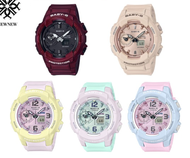 นาฬิกา BABY-G CASIO รุ่น BGA-230 ของแท้ รับประกันศูนย์ 1 ปี รุ่นใหม่ล่าสุด Bga-230s-4 ไวน์แดง One