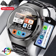 2 In 1 Smartwatch With Headphones TWS Earphone NFC GPS Tracker BT Calls IP68 Waterproof Sports Fitne