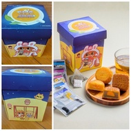 Orbis 奧比斯中秋慈善奇華月餅 METZ LUXURY TEA 悅己養心．茶韻月餅禮盒 Wellness Tea & Mooncake Harmony Set Din Dong 麥芽糖醇低糖迷你蛋