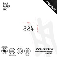 Bali Paper Ink PMT131 224 Letter Fruit Ink Temporary Tattoo Premium Temporary Tattoo Mini Tattoo - A