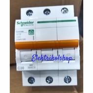 mcb 3phase 20a schneider