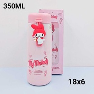 TERMOS MELODY THERMOS BOTTLE 350ML | STAINLESS THERMOS BOTTLE miniso | ORIGINAL SANRIO THERMOS