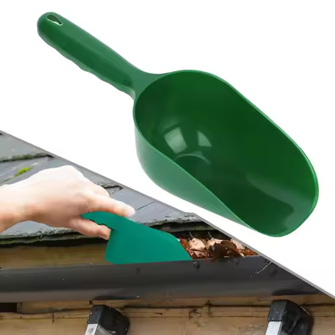 Gutter Getter Scoop Cleaning Roof Tool Large Capacity Roof Gutter Shovel Plastic Garden Leaf Cleanin