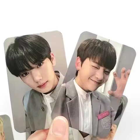 9pcs Boys Band Selfie Photocards Boy Planet New Group Double-Sided LOMO Cards Ricky Fans Collections