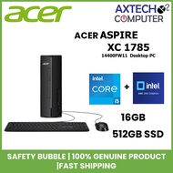 Acer Aspire XC1785-14400F Desktop PC Black ( I5-14400, 8GB, 512GB SSD, Intel, W11)