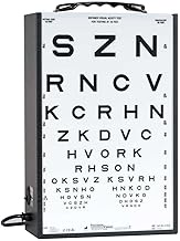 School Nurse Vision Screening/Testing Kit, Illuminator Cabinet with 3 Charts for 10 Foot Testing Dis
