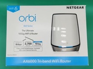 NetGear Orbi RBK862 AX6000 三頻 WiFi 6 Mesh延伸系統、路由器 - 不含衛星分享器