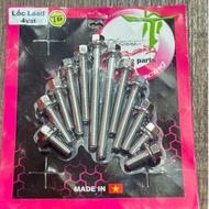 Full set of 304 stainless steel engine block screws for Lead 4Val (12 pieces) pink model