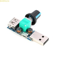Doublebuy 5W USB Fan Stepless Governor Module USB Speed Controller 5V USB 4-12V Speed Control Knob w