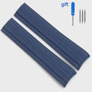 High Quality Soft Rubber Watch Band Aquanaut Fits For Patek Philippe Silicone 5164A 5167A 5168A Fold