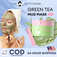 skintific Green Tea Mud Mask Acne Blackhead Removal Cleansing Mud Mask Topeng muka lumpur teh hijau 