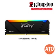Kingston FURY Beast RGB 16GB (8x2) DDR4 3200MHz/3600Mhz Desktop PC CL16 DIMM Gaming RAM Memory