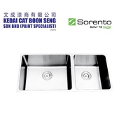 SORENTO SRTKS2408 Undermount Stainless Steel 304 Kitchen Sink Double Bowl Combo Set c/w Kitchen Fauc