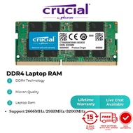 Crucial DDR4 16GB 3200MHz Support 2666/2933MHz SODIMM Notebook Laptop RAM