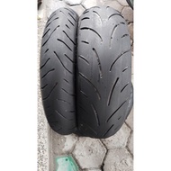 battlax t33 120/70/17&180/55/27 used tyre 1 set