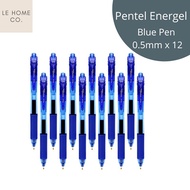 Pentel Energel Pen 0.5mm 10 Pcs | Black/Blue | BLN-105