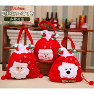 KY🎁Christmas Decoration Supplies Christmas Gift Bag Christmas Candy Bag Santa Claus Gift Bag Handbag UOC1