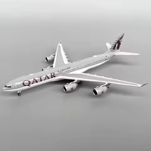 Diecast 1:400 Scale Alloy Qatar A340-500 A7-HHH Airplane Model Classic Finished Static Collection Or