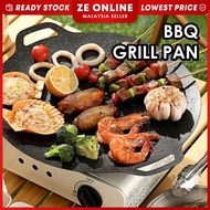 Korean Non Stick Grill Pan Handle Korea Gridle BBQ Pan Maifan Stone Coating Coated  Camping Cooking 