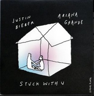 訂貨 Justin Bieber Ariana Grande Stuck With U Limited Vinyl 7" 黑膠 唱片 彩膠