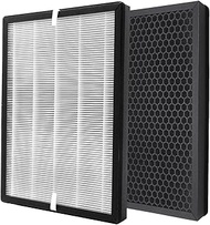 SYOWADA 2Pcs PF001 HEPA Air Filter with Activated Carbon, Replacement for VEWIOR ClearAir-A7 Replace