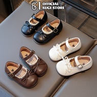 SUGO Kasut Kanak-Kanak Perempuan Mary Jane Leather Shoes Cute Korean Style School Shoes