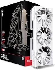 XFX Swift AMD Radeon RX 9070XT Triple Fan White Gaming Edition with 16GB GDDR6 HDMI 3xDP, AMD RDNA 4