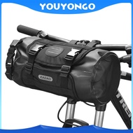 YYO Large Capacity Bike Handlebar Bag Portable Bicycle Frame Tube Bag Waterproof MTB Road Cycling Tail Bag ​With Removable Single Shoulder Strap Backpack