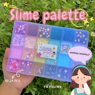 Slime palette contains 24 pcs | Lots of colorful slime fluffy slime cloud slime