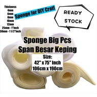 [4mm-12mm] Span Nipis / Foam Sponge for DIY Craft / Span untuk kraf tangan/ Span Keping