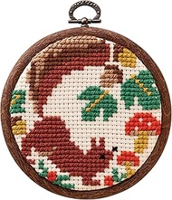 Olympus 7611 Hidamari Mori Series Yutakurisu Yutsujitakurisu Kantan Cross Stitch Embroidery Kit