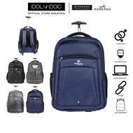 Giordano &amp; W.Polo By Poly Pac 18” Business Travel Backpack Laptop Bag with Trolley Wheels - GN9253R / WN1808R
