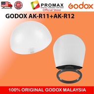 Godox AK-R11 Dome Diffuser AK-R12 Bounce Card for Round Head Flash Heads AK-12 AK12 AK-11 AK11(ORIGI