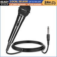 6.5mm port Handheld wired Microphone Line length 2m ON/Off Switch wired microphone karaoke Handheld 