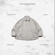 白1 “FD-G4” Oversized Mesh Utility Shirt