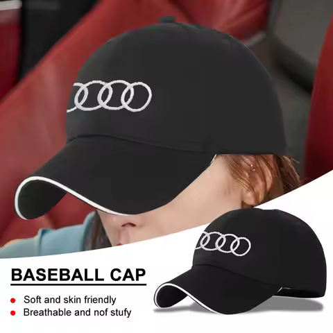 Car Baseball Cap Fashion Outdoor Sport Cotton Sunblock Hat For Audi sline TT Q2 Q3 Q5 Q7 Q8 A3 A4 A5