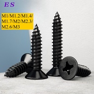 [ES-A1] (Black Carbon Steel) KA Phillips Countersunk Self-Tapping Wood Screw Phillips Countersunk Se