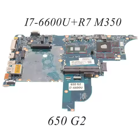 CIRCUS-6050A2723701-MB-A02 840713-001 840713-601 For HP ProBook 650 G2 Laptop Motherboard I7-6600U C
