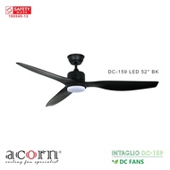 Acorn Intaglio DC-159 | 52 Inch Ceiling Fan | 22W LED Tri-Color