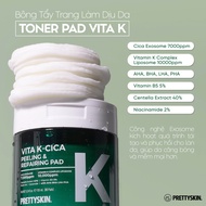 Toner Pad Vita K-Cica Peeling & Repairing Pad Pretty Skin Hàn Quốc 80 miếng