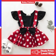 Minnie Mouse Dress For Baby Girl 1st Birthday Set Party Dress Ootd Baby Dress For Girl 1 2 Years Old